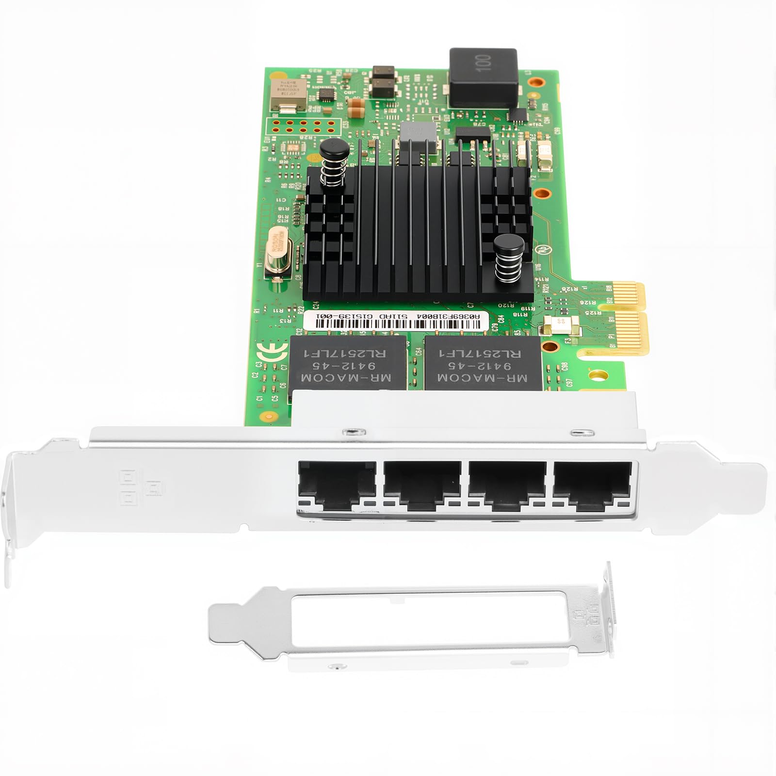 PCIe 2.1 x1 for Intel I350-T4 I350AM2 Chipset 1Gb 4 Port RJ45 LAN Card Support Windows Server/Windows/Linux/VMware/ESX