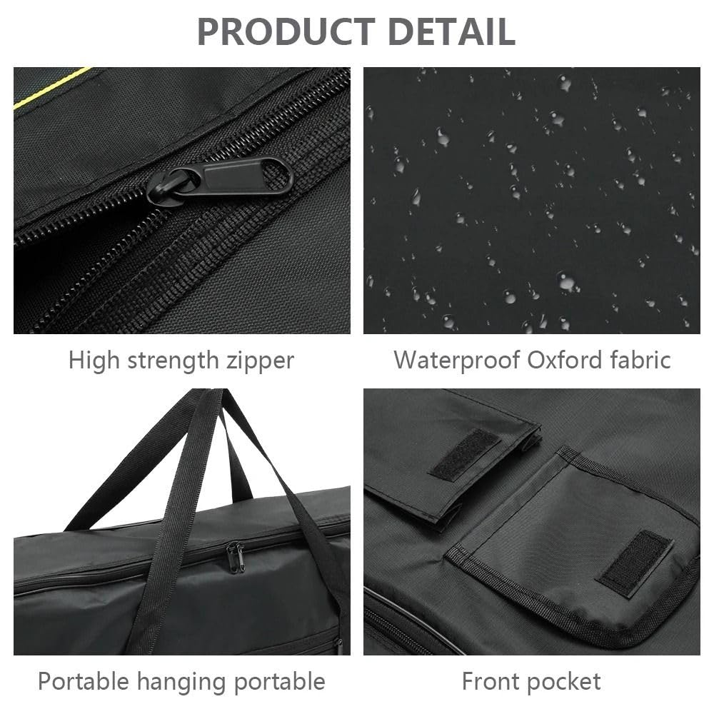 Funda de tela Oxford portátil impermeable para teclado, bolsa protectora para teclado de instrumentos, Oxford 61KEYA, Oxford 61KeyA