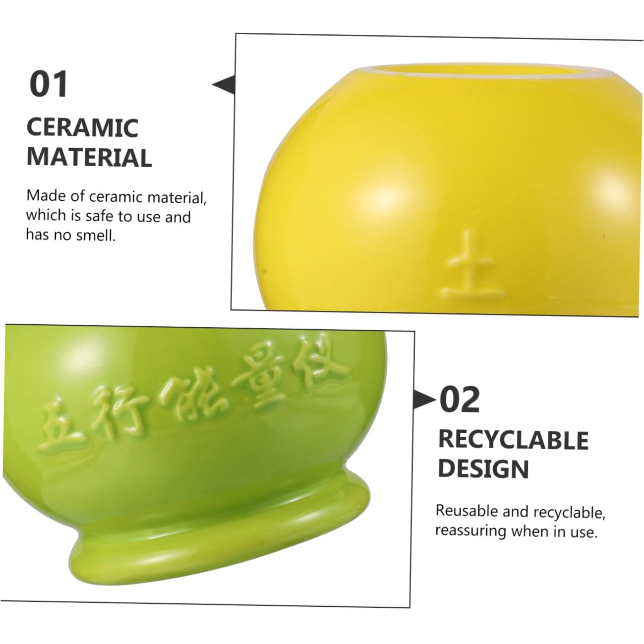5 Szt. Ceramicznych Kubków Do Terapii Bańkami z Wgłębionym Dnem Narzędzie Do Masażu Próżniowego Ergonomiczny