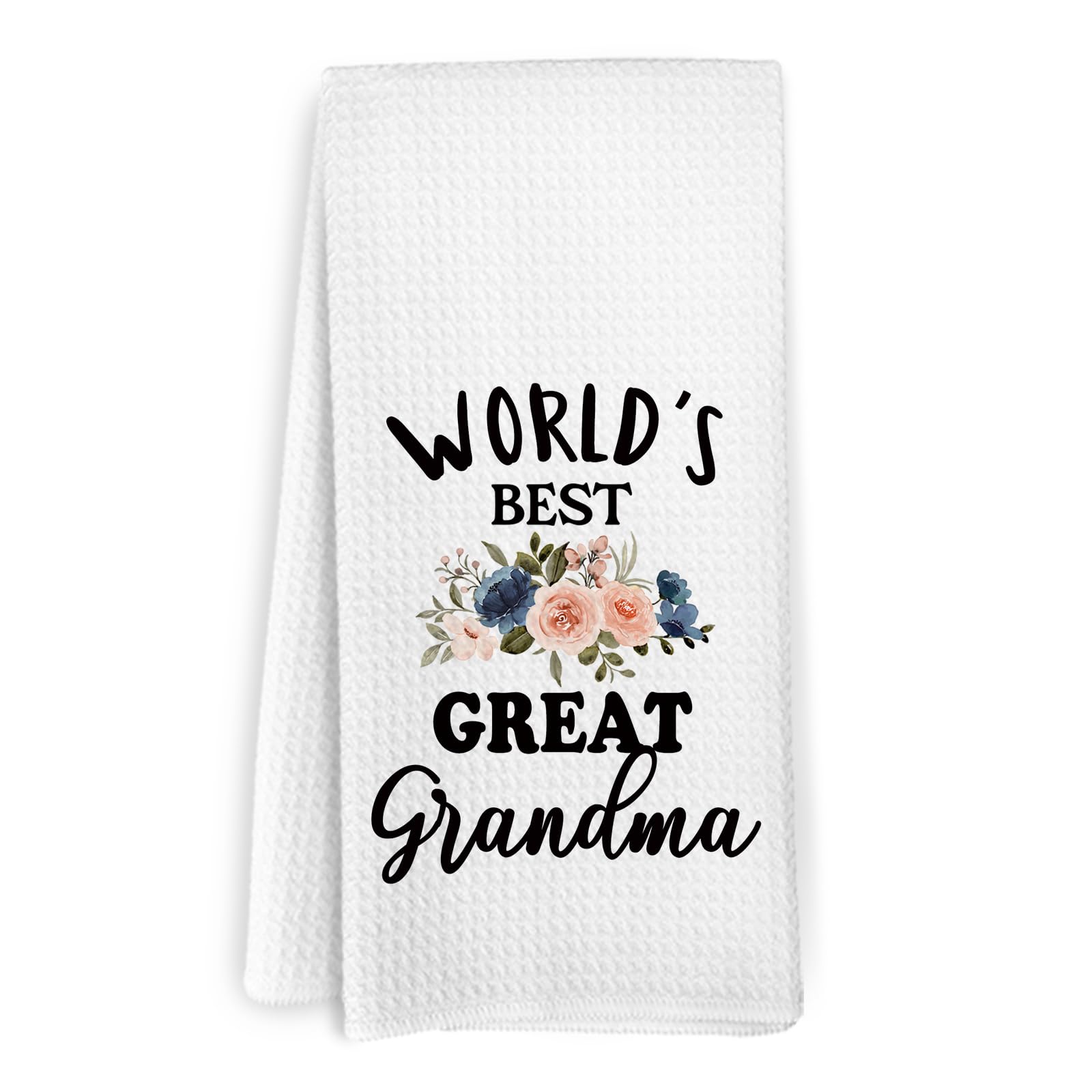 KFXHANGD World's Best Great Grandma Kitchen Towels, Great Grandma Gifts, Great Grandma Dish Towels, Gifts for Great Grandma Grandmother,Great Grandma