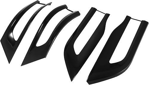 X AUTOHAUX Kit de embellecedor de bisel de cubierta de lámpara trasera para Jeep Grand Cherokee 2014-2020 negro brillante 68220970AA