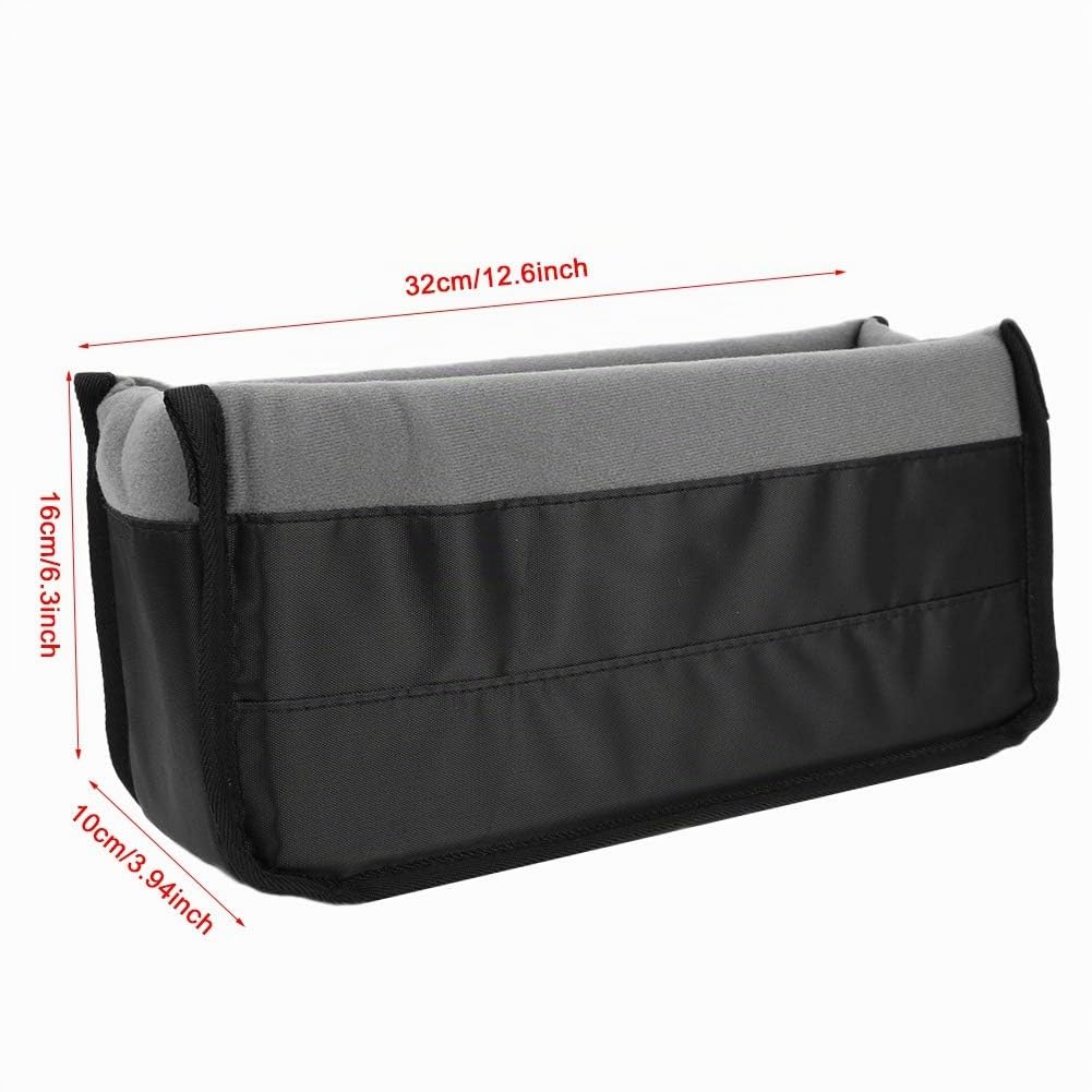 Borsa con inserto per fotocamera,divisorio imbottito morbido regolabile Protezione addensata antiurto Impermeabile Fotografia Borsa per il trasporto Custodia con gancio/Anello per fotocamera (Grigio)
