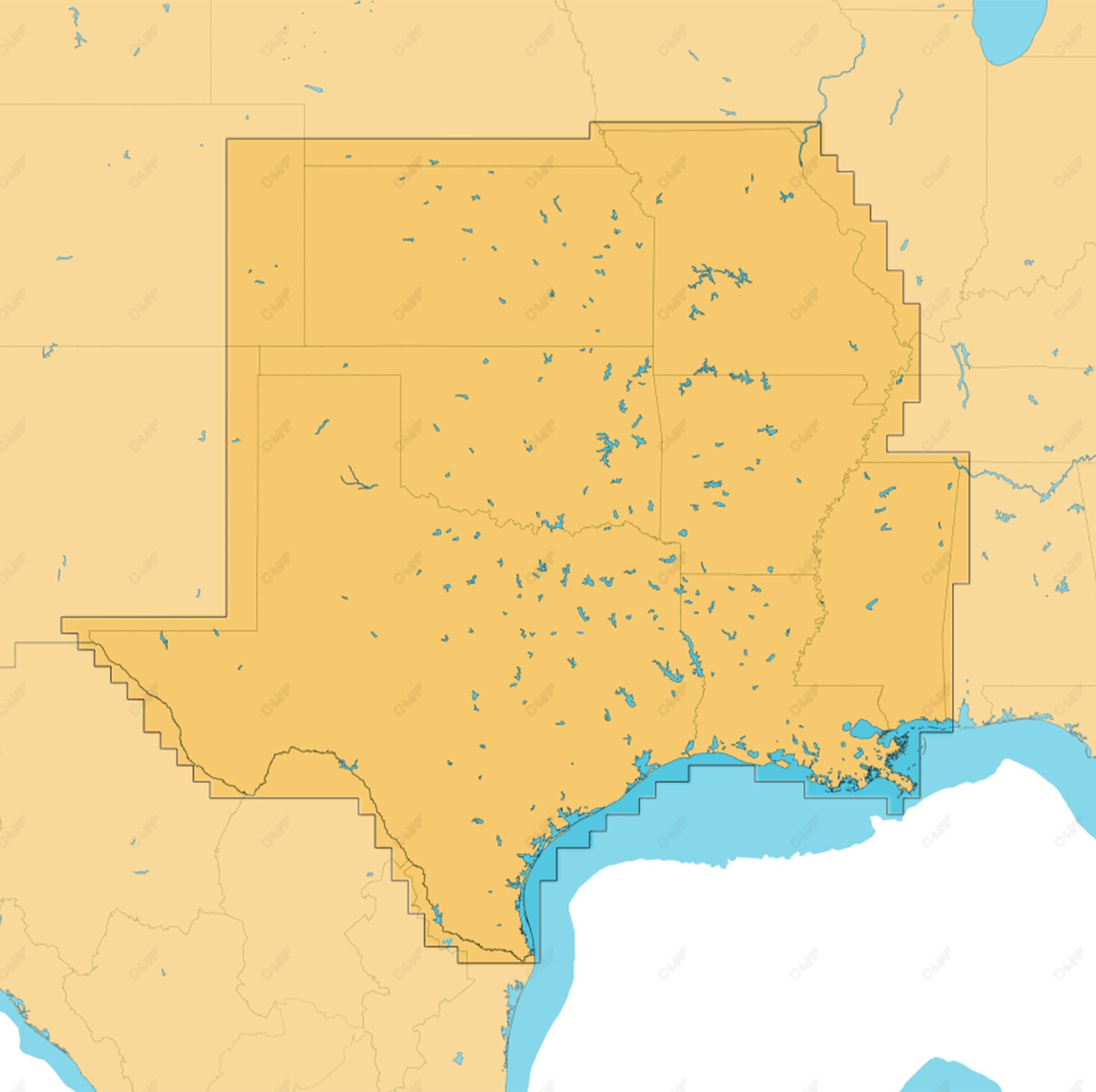 C-MAP Reveal X - US Lakes South Central, Map Card for Marine GPS chartplotters