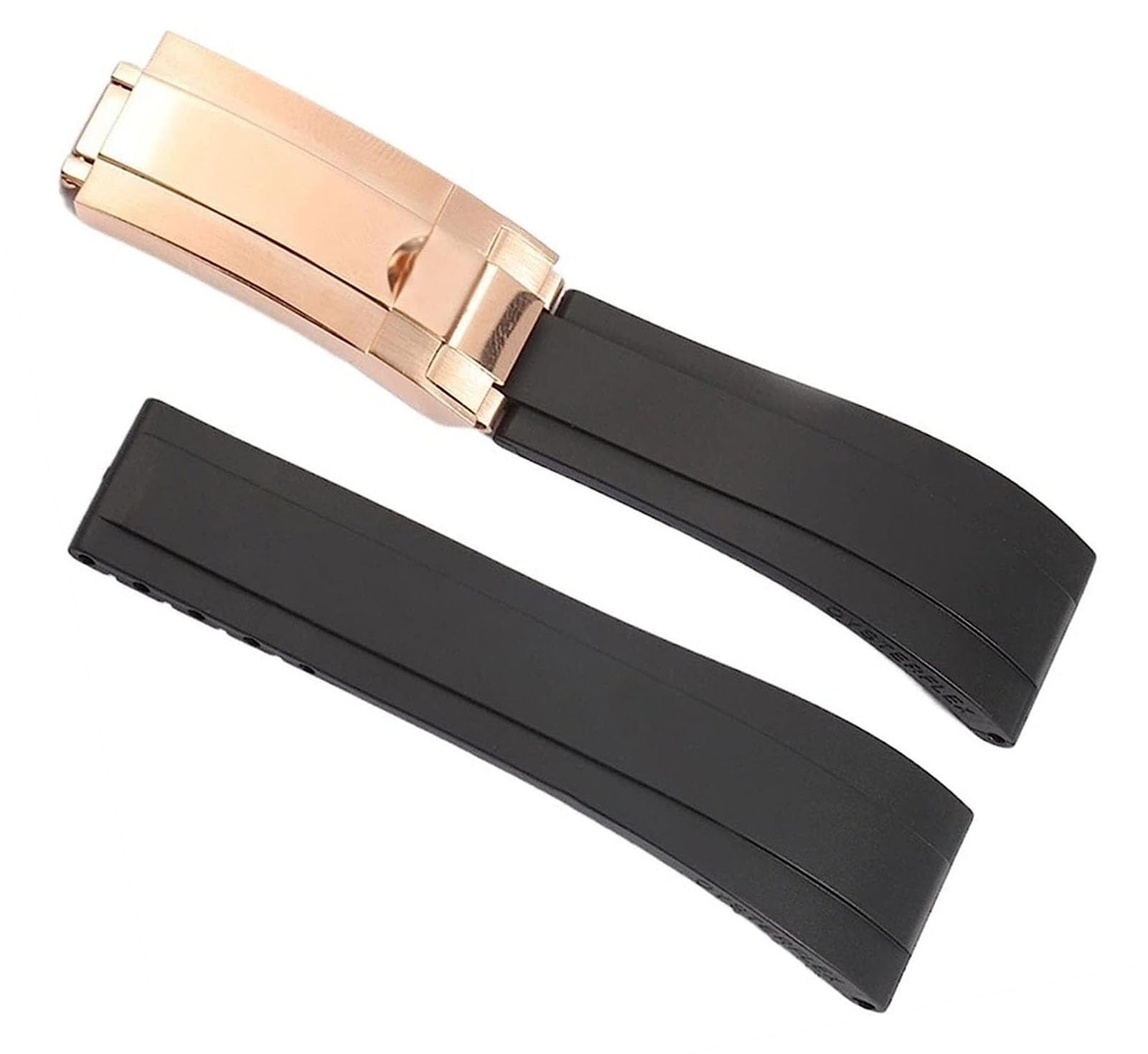 Waterproof Rubber WatchBand For Rolex Submariner YachtMaster Daytona Watch Strap Replacement Bracelet Chain Accessories