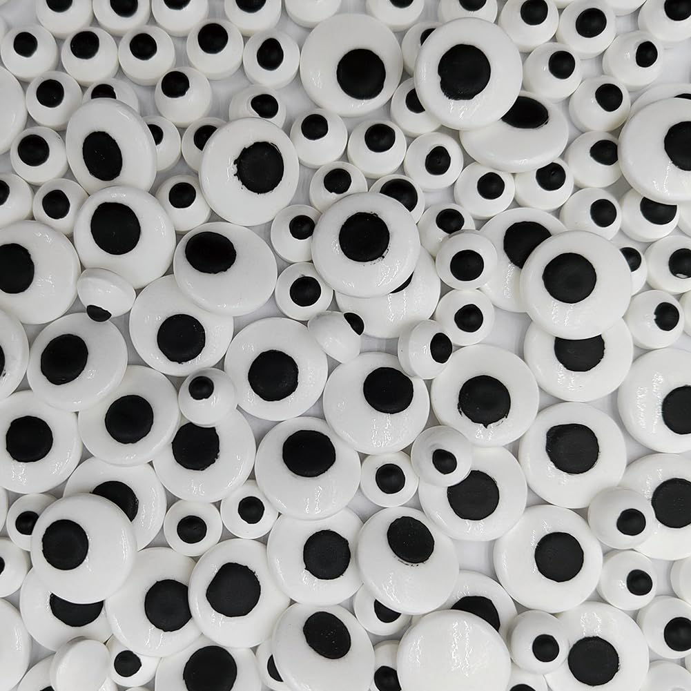 2 Bottles Candy Eyes Eyeballs Cake Cupcake Toppers Edible Eyes for Decorating, Two Size Mixed - Halloween, Christmas, Easter, and Edible Art Project Candy Decorations