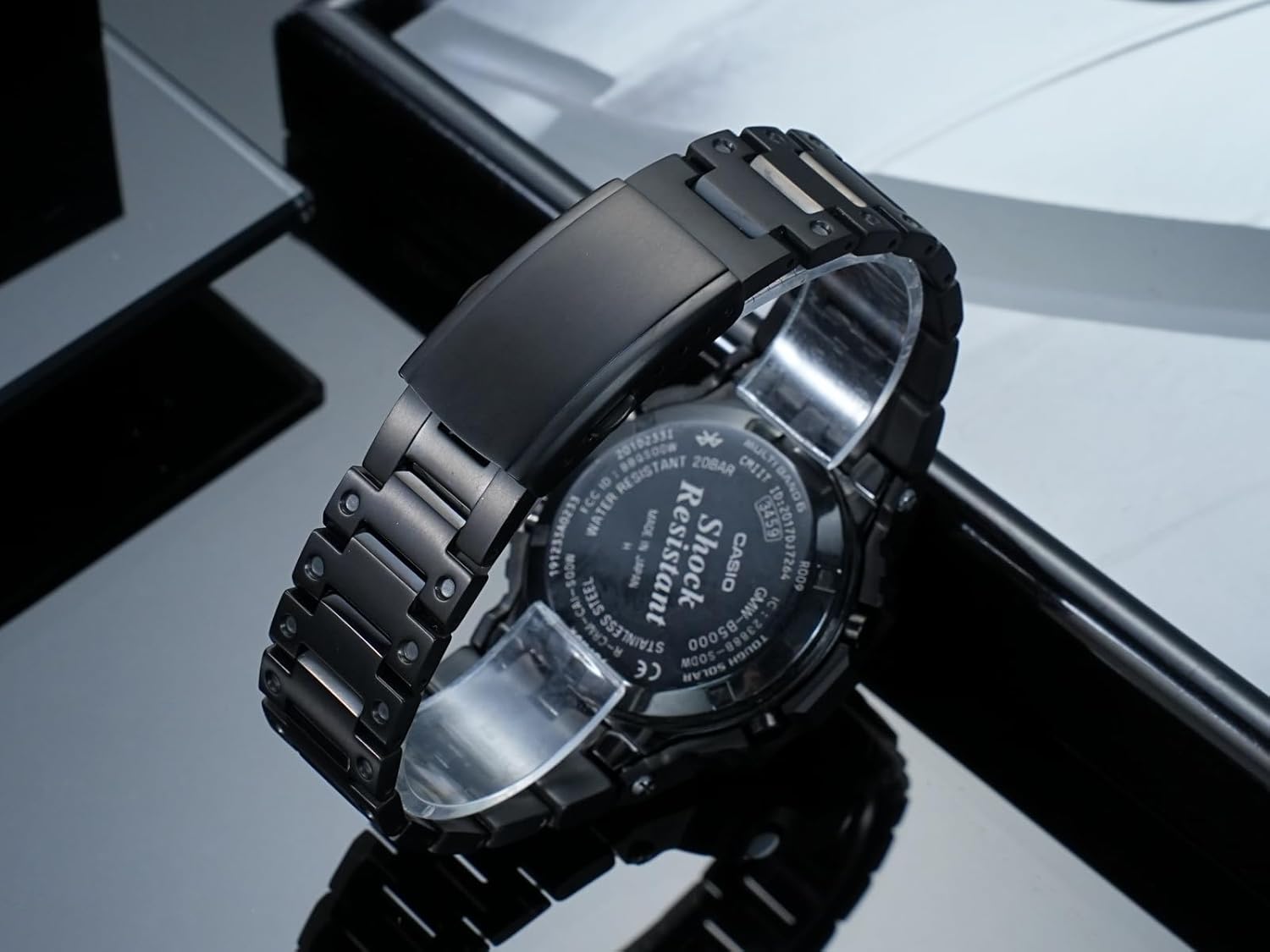 Compatible with G-SHOCK Casio Silver Square 3459 GMW-B5000 Series Case and Strap Accessories, Lightweight Titanium Alloy Set