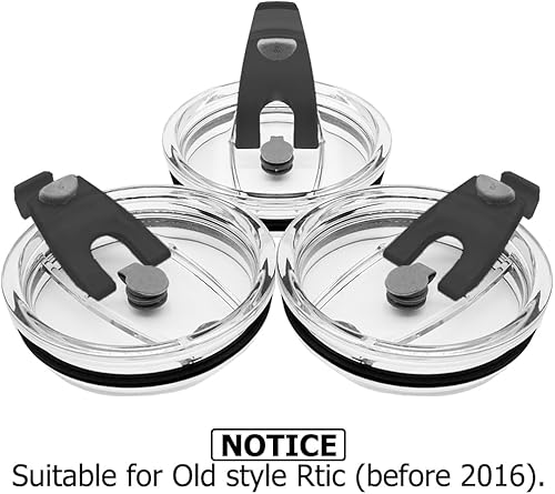 Miniatura 10 de CNYMANY Paquete de 3 tapas para vasos de 30 onzas, resistente a salpicaduras y a prueba de derrames, apto para popotes Rtic Ozark Trail de 30 onzas,