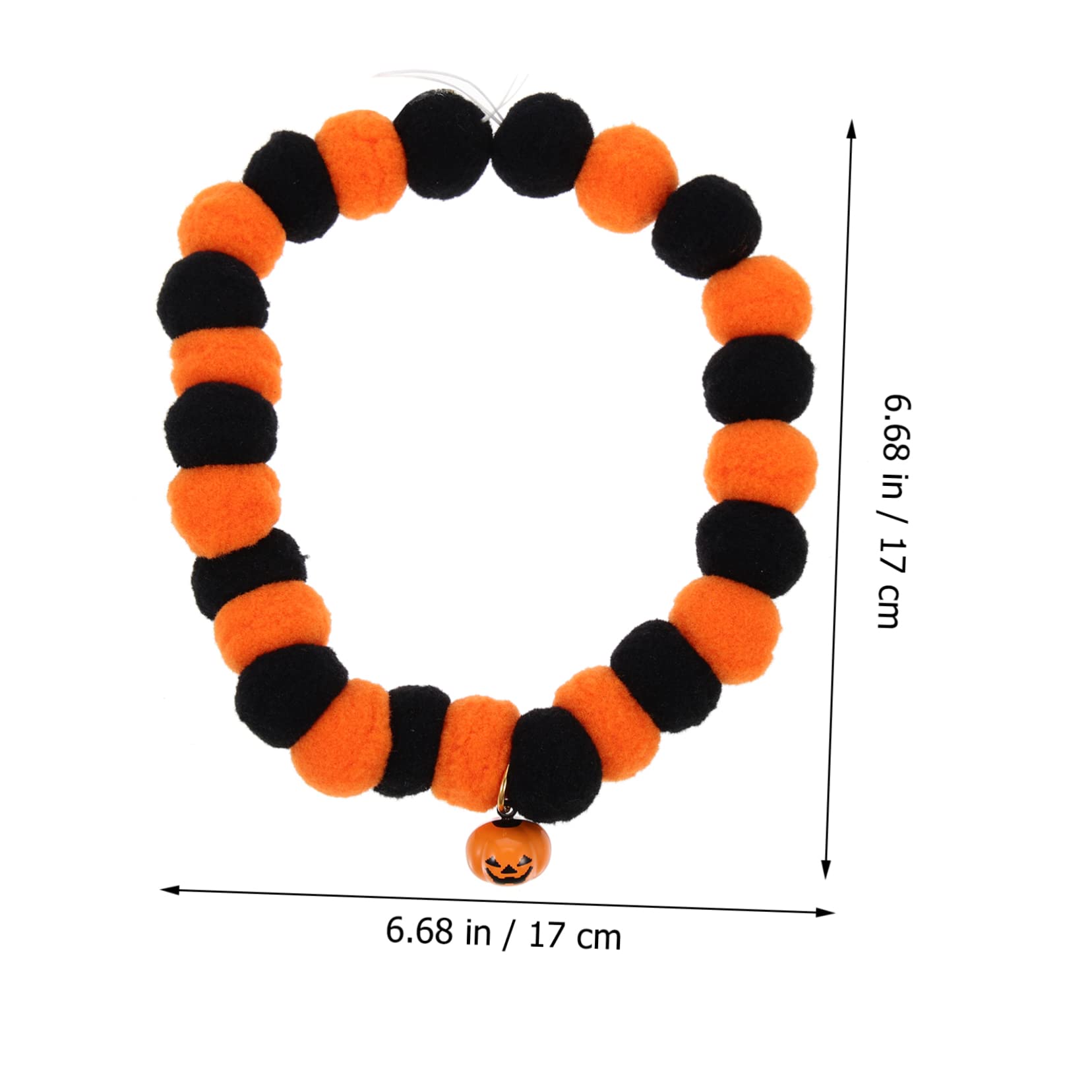 Sosoport 10stücke Verstellbares Katzenhalsband Mit Glöckchen Und Kürbisdesign Waschbar Für Halloween-Partys Geeignet Komfortabel Und Hautfreundlich Für Katzen Und Kleine Hunde