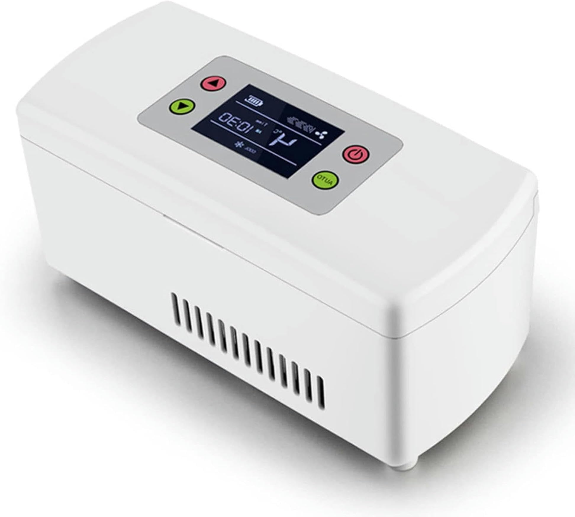 BTOIASYHF Mini refrigerador Insulina Caja refrigerada, Caja enfriadora de Insulina Portátil para Medicamentos Mini Nevera Eléctrica Inteligente, 2-18 ℃, Mini Refrigerador de Medicina