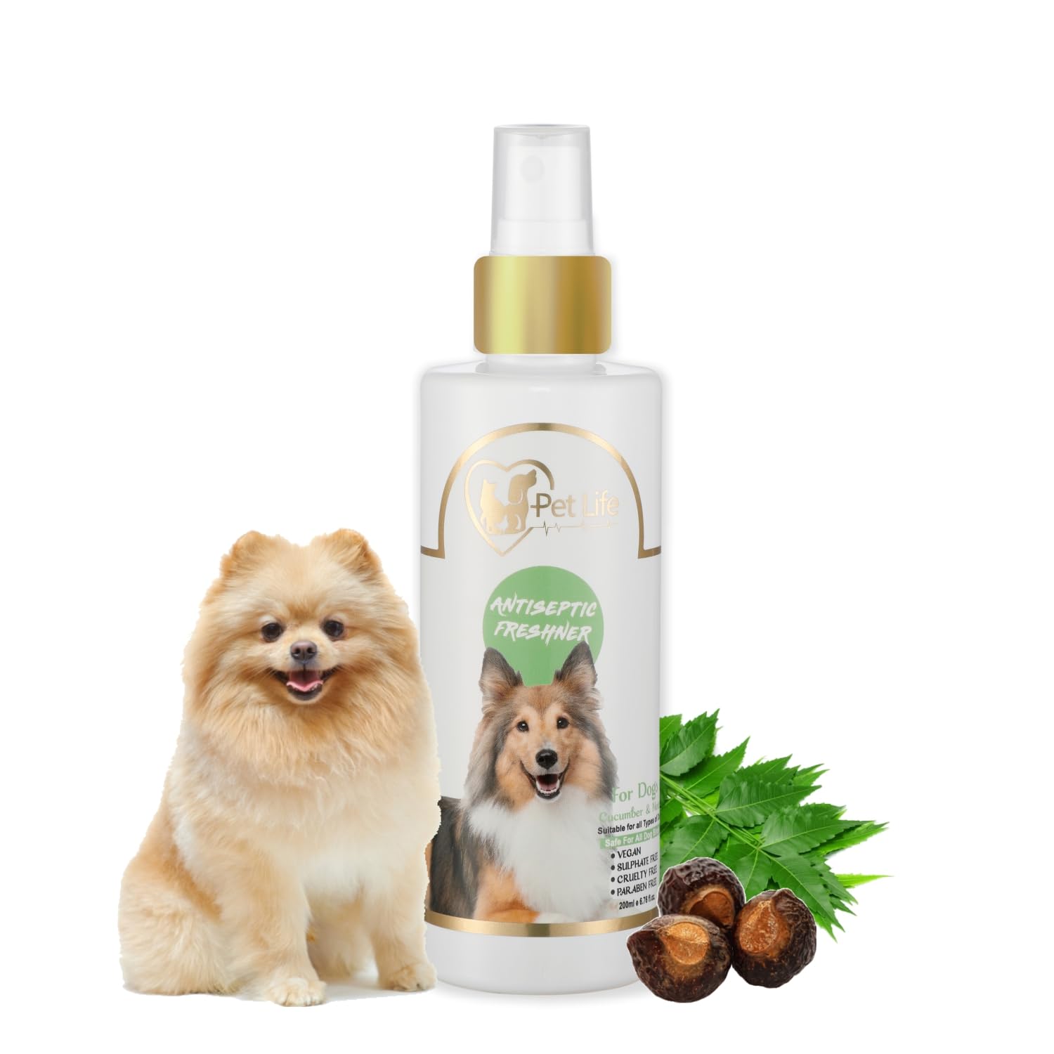 Pet Life Organic Antiseptic Freshener Spray For Pomeranian Dog & Puppy | Odor Eliminator, Safe Deodorizer, Dog Coat Smell, Body Bad Odor -Safe & Effective Pet Friendly Formula For All Dog Breed- 200Ml (B0B6D61BCN) Amazon Price History, Amazon Price Tracker
