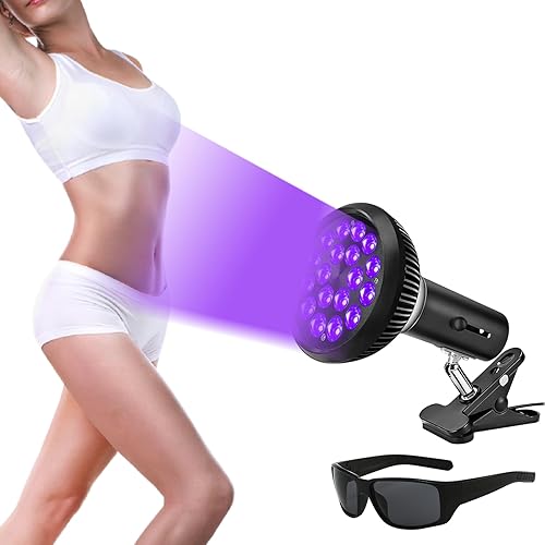 Tanning Lamp for Home Use with Adjustable Stand Purple Light for Indoor