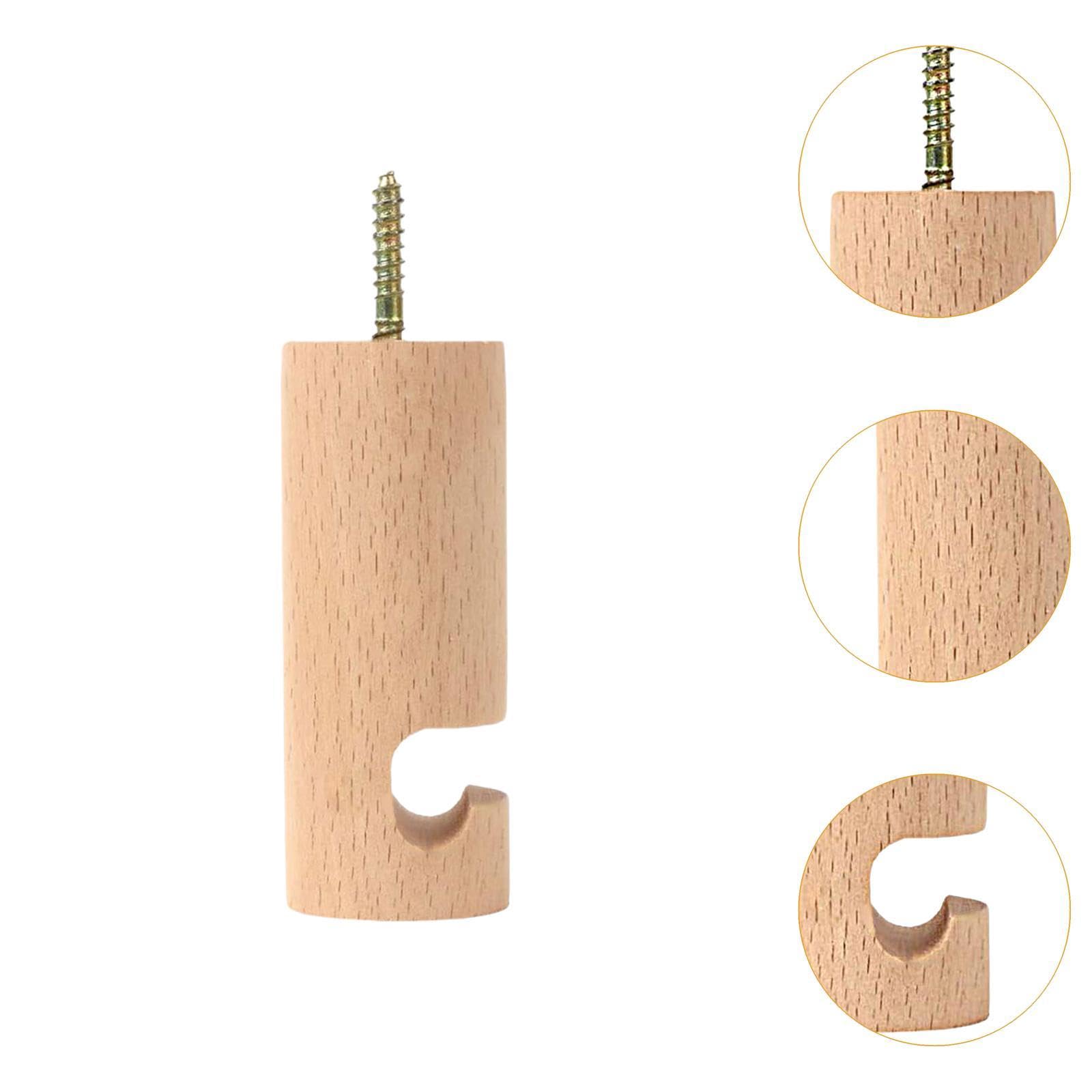 Gancho de Techo de Madera, Soporte para Colgadores de Plantas Modernos, Gancho para Colgar Campanillas de Viento