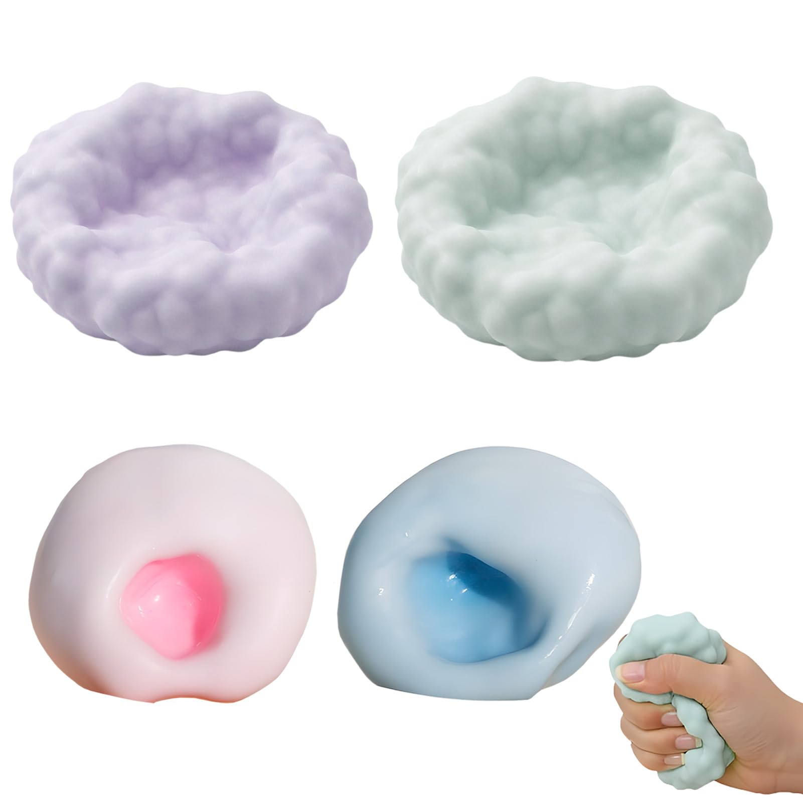 4 Pezzi Squeeze Giocattoli Antistress Squeezes Toys Anti stress Giocattolis