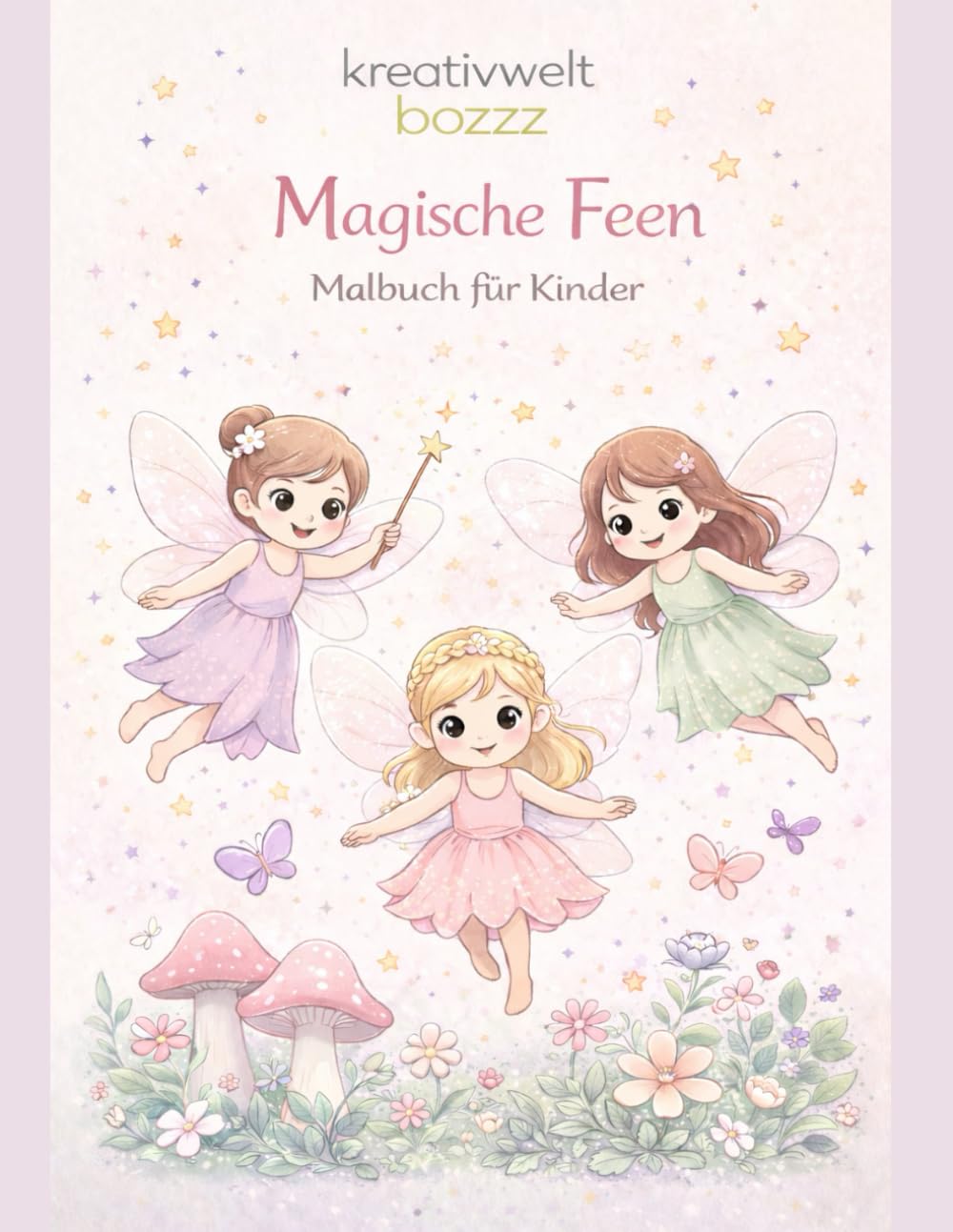 Magische Feen: Malbuch für Kinder – Viele süße Feen zum Ausmalen