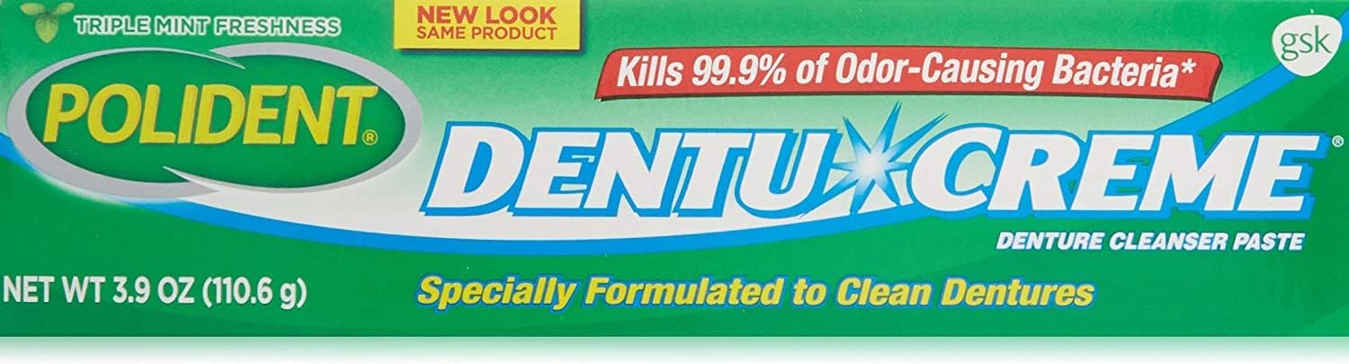 Polident Dentu-Cream Denture Cleansing Toothpaste - 3.9 Oz.