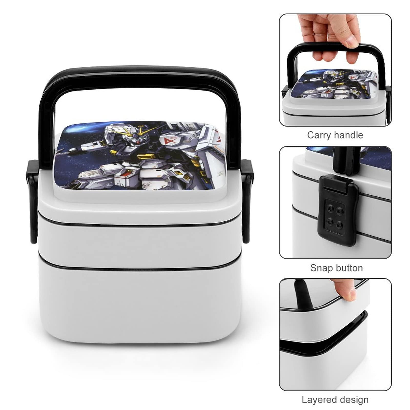 Amazon | 機動戦士ガンダム 弁当箱 ランチボックス 二段 抗菌 お弁当箱