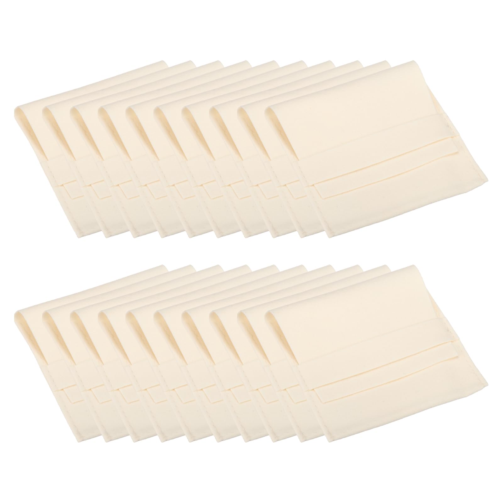 Pochette bijoux microfibre beige PATIKIL : protection douce haut de gamme pour vos bagues