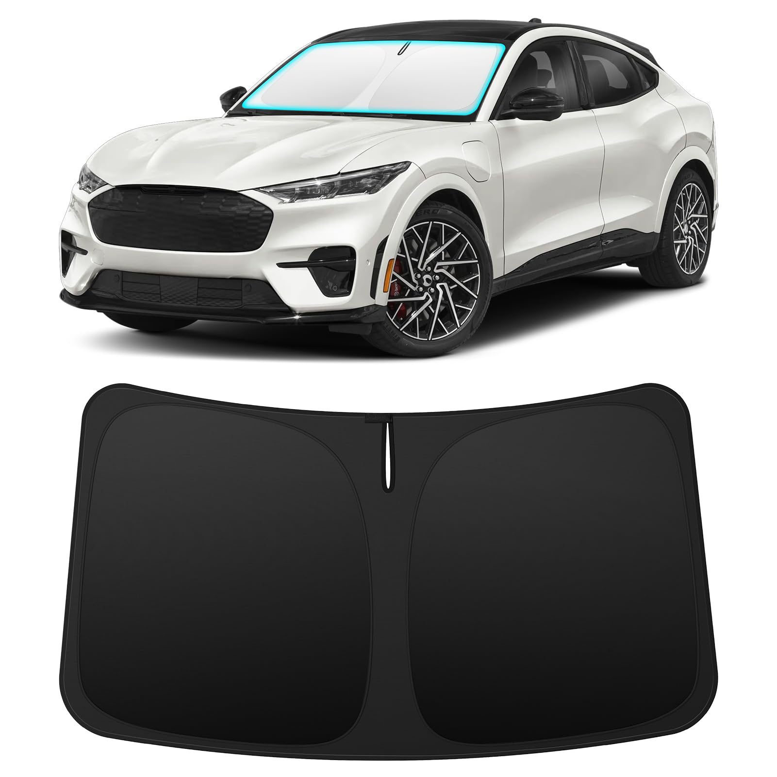 INSAUTO Custom Fit Windshield Sun Shade for Ford Mustang Mach-E 2021-2026