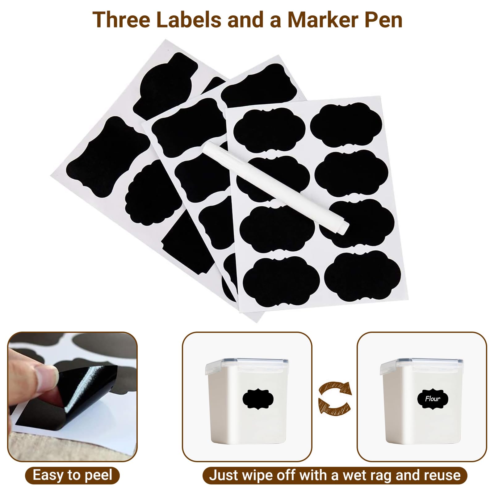Set di 4 contenitori ermetici in plastica da 2,5 l, con coperchio, grandi contenitori da cucina con chiusura a clip, per cereali, riso, pasta, zucchero, dispensa senza BPA