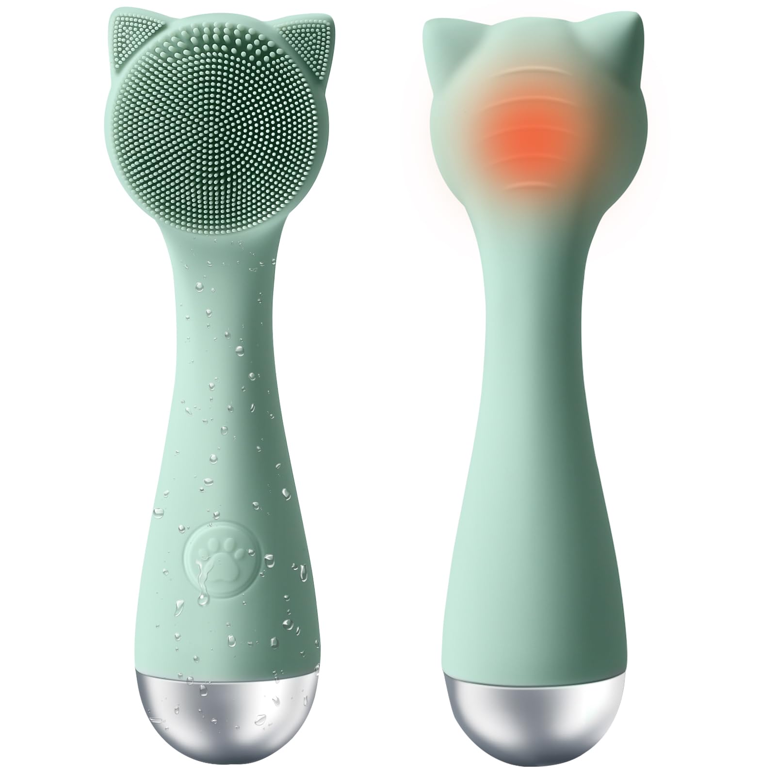 Cepillo de limpieza facial, exfoliante facial de silicona para hombres y mujeres, cepillo facial eléctrico impermeable, con 3 velocidades ajustables para limpieza profunda, eliminación de puntos