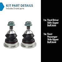 Vista 897 de TRQ, junta de rótula inferior delantera para el lado del conductor y del acompañante