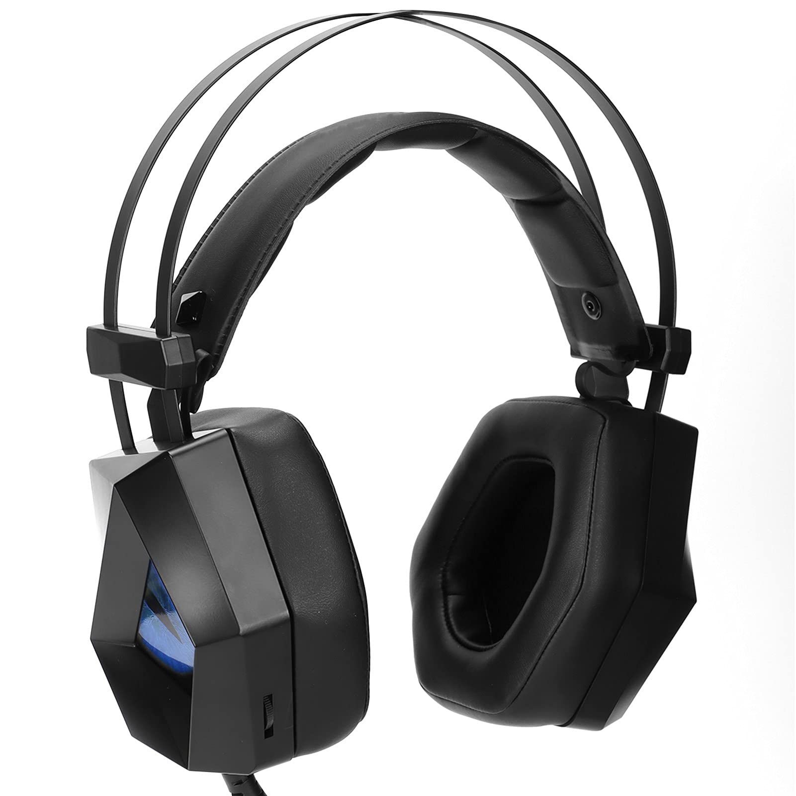 Cuffie da Gioco Competitive Cablate con Surround e Cancellazione del Rumore per Giocatori e PC - Finitura Resistente Blu Ghiaccio