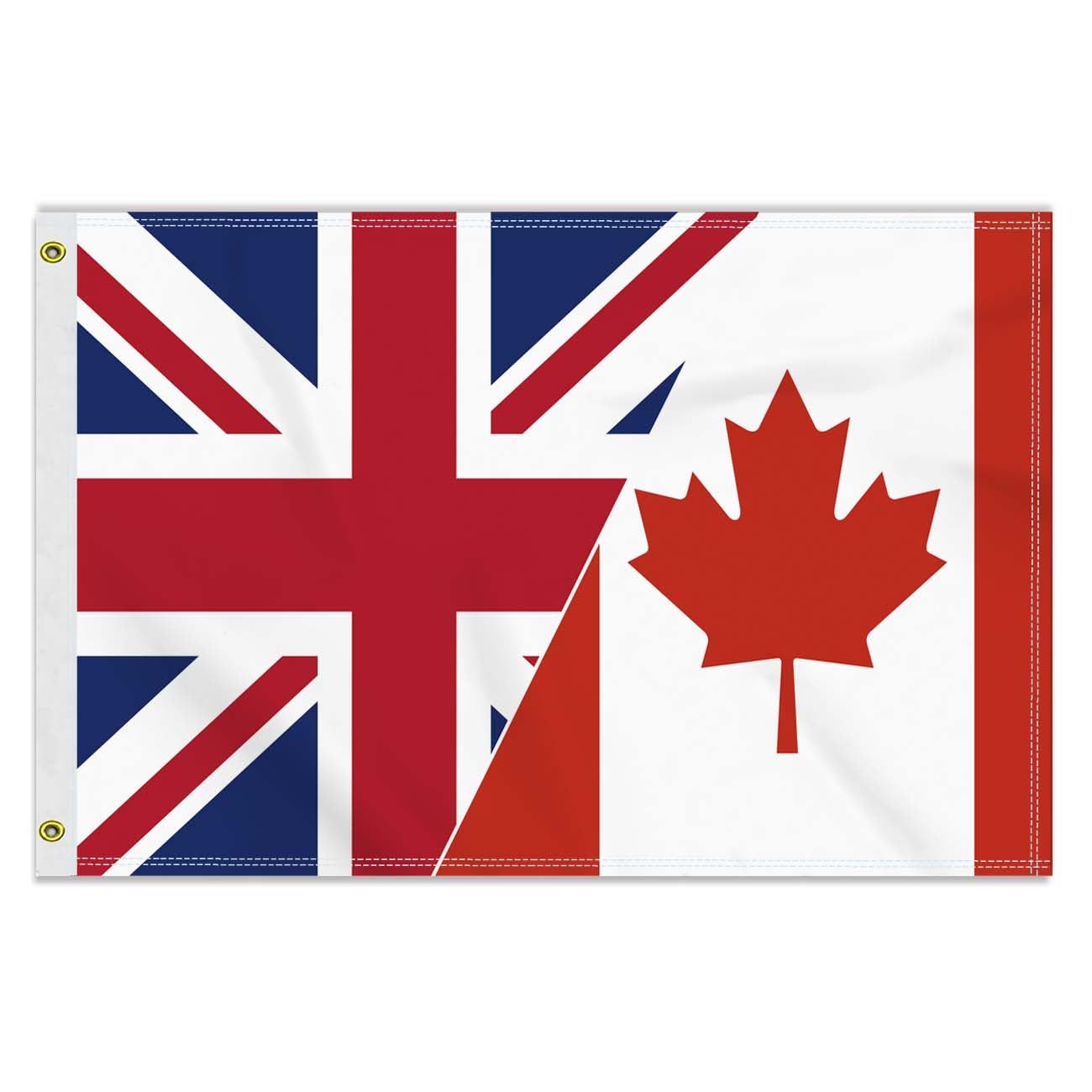 2×3 FT Canada British Friendship Flag, Large 60×90 CM 150D Canadian Outdoor Banner,Decor Garden With Brass Gromment
