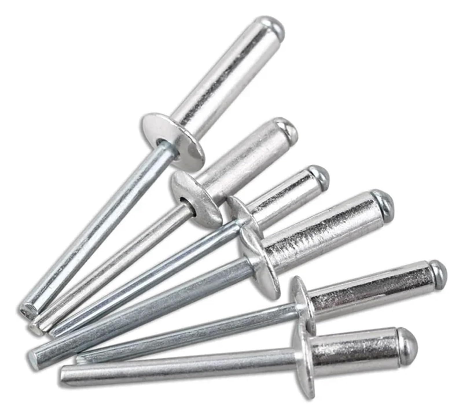 Remaches Remache de aluminio de cabeza redonda, anclaje de tracción, cabeza abovedada, vástago de acero ciego, mandril, remache de escape M2 M2.4 M2.8 M3 M3.2 M3.6 M4 M5 M6 M6.4(8mm,M3.6 (50Pcs))