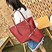4 Pcs Womens Fashion Bags Women Leather Shoulder Bag+Crossbody Bag+Handbag+Wallet (Red)