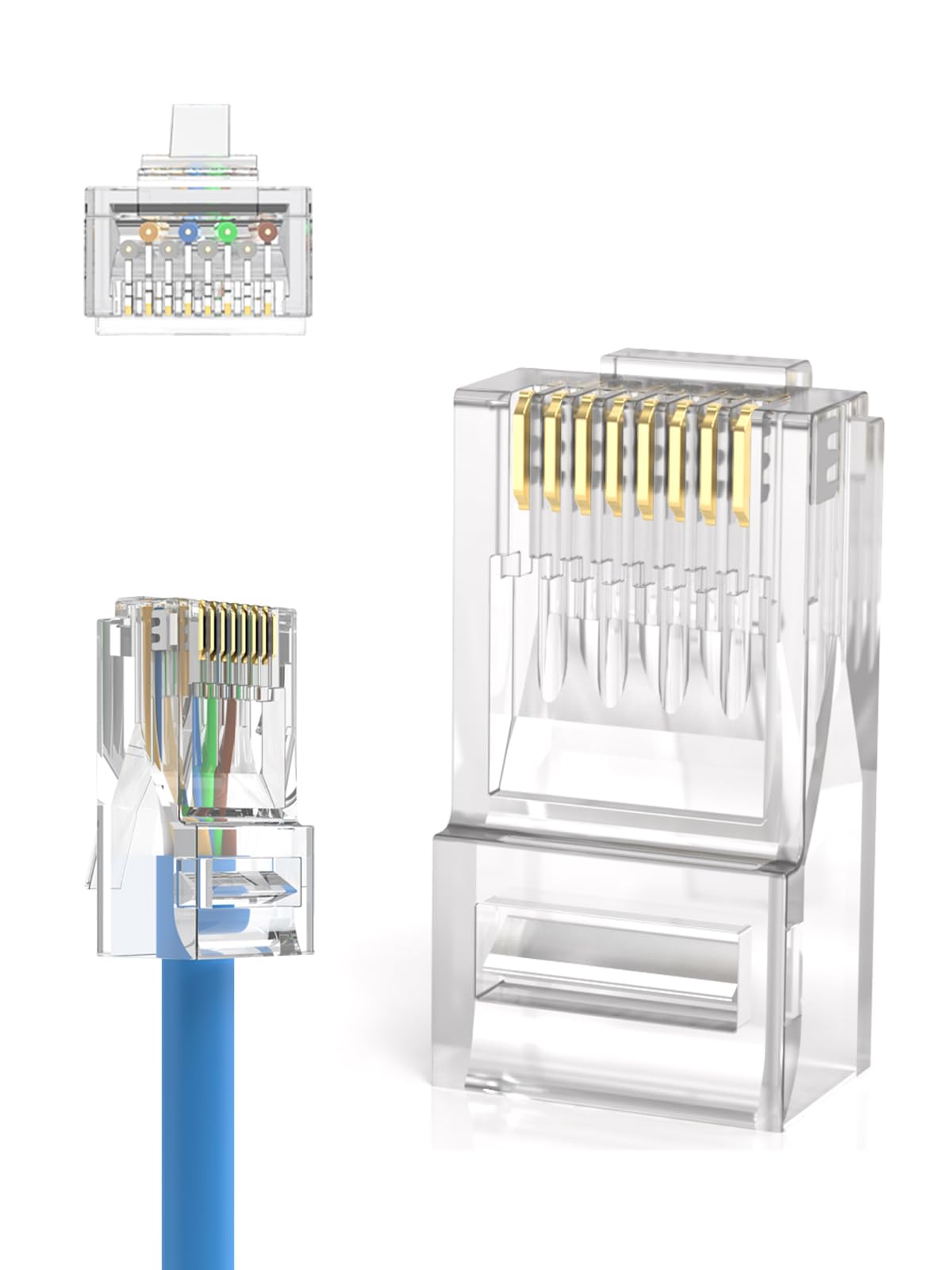 CableCreation Cat6 RJ45 Connectors,100-PACK Ethernet Cable Cat6 RJ45 Ends — Amazon image 3