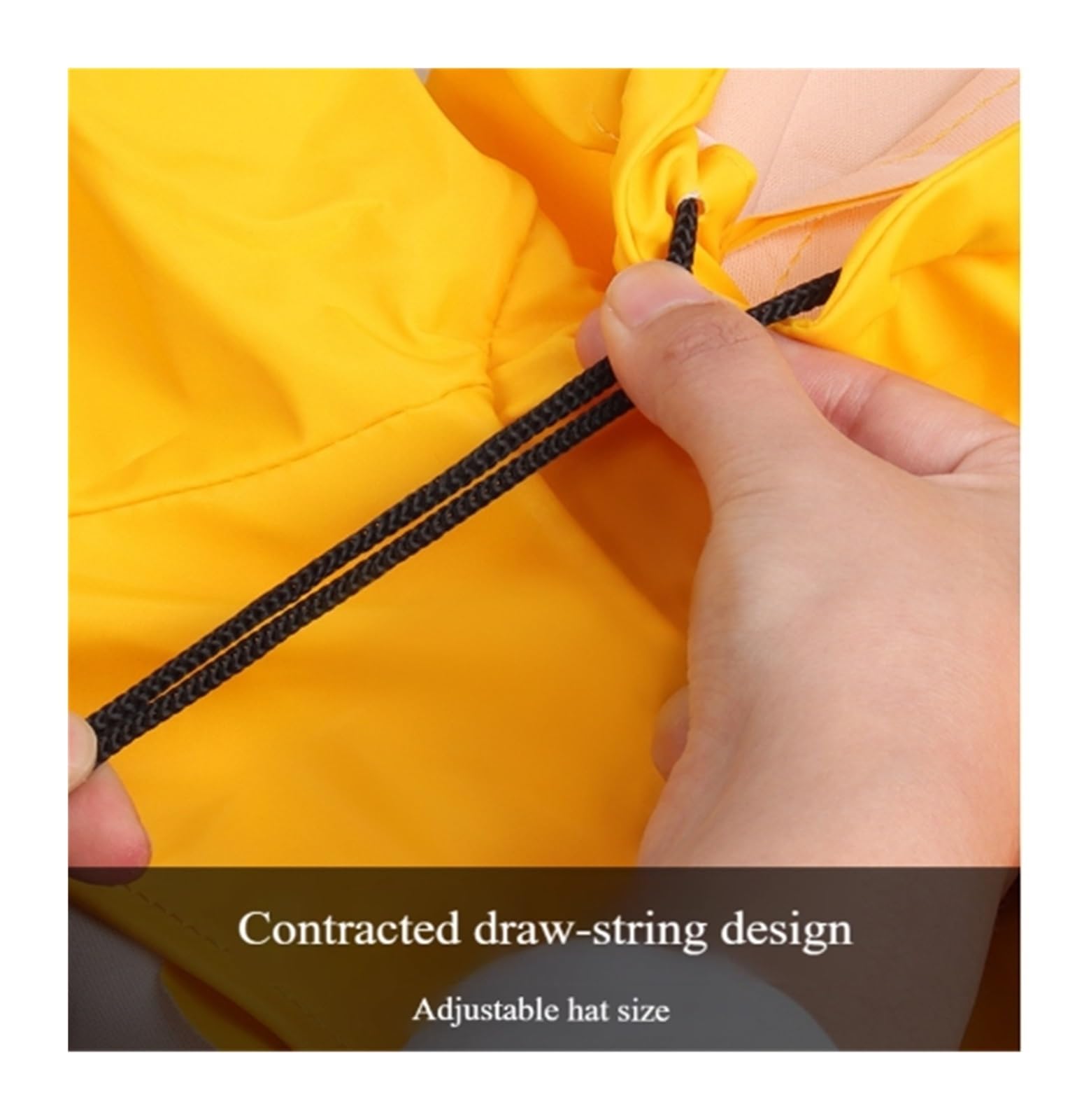 Manteau de pluie imperméable et réfléchissant pour chien de petite, moyenne et grande taille, manteau coupe-vent en polyuréthane (jaune, taille S)