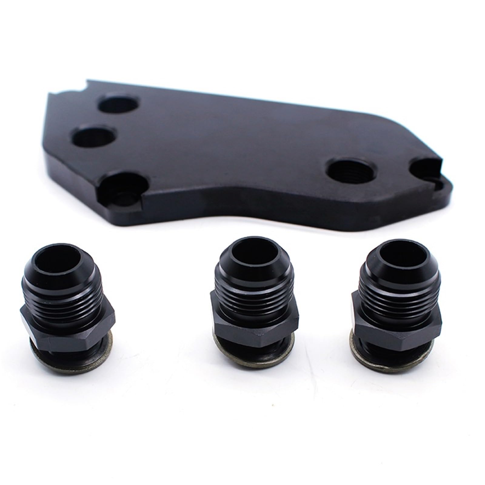 Adapter Do Filtra Oleju Ze Stopu Aluminium, Chłodnicy Oleju, Pasuje Do BMW F30 N20 Z Przyłączami AN10, Czarny ręczny przetwornik chłodnicy