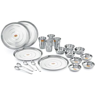 Anjali 20pcs Stainless Steel Dinner Set (Tool Finishes)