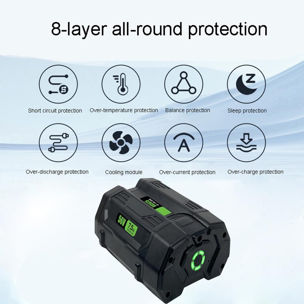 Akumulator litowo-jonowy 56 V 7,5 Ah zamiennik akumulatora EGO 56 V do LB5302 LB4800E ZT4204L HT65004 CS1800 BX1000 LM2156SP