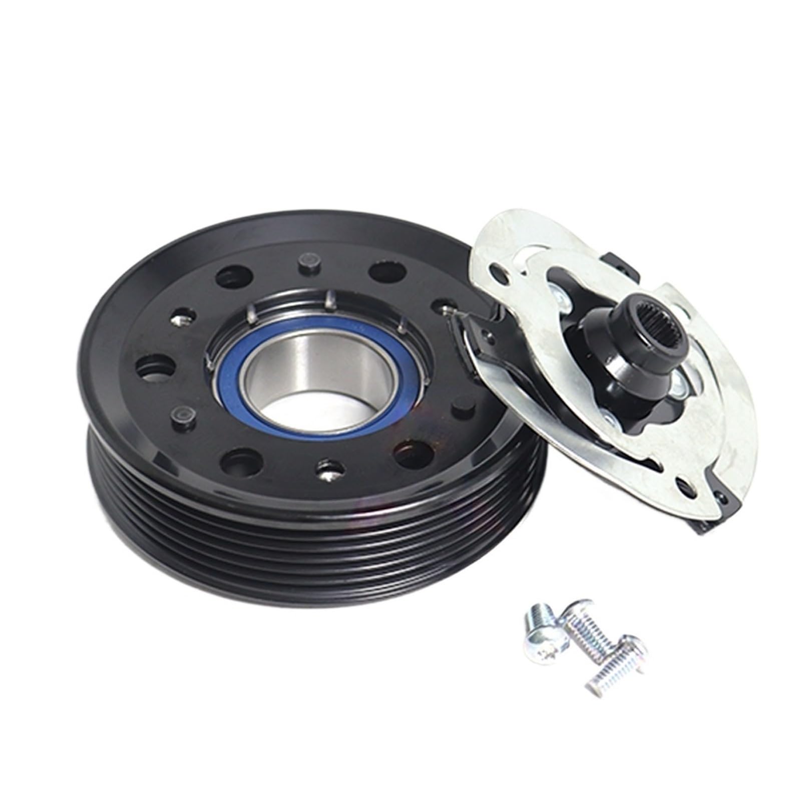 AC Compressor Clutch Kit Fit for Tiguan Fit for Jetta 1.9 2.0 PXE16 A/C AC Compressor Clutch 1K0820803S 1K0820803SX 1K0820808DX 1K0820803Q(Pulley and Hub)