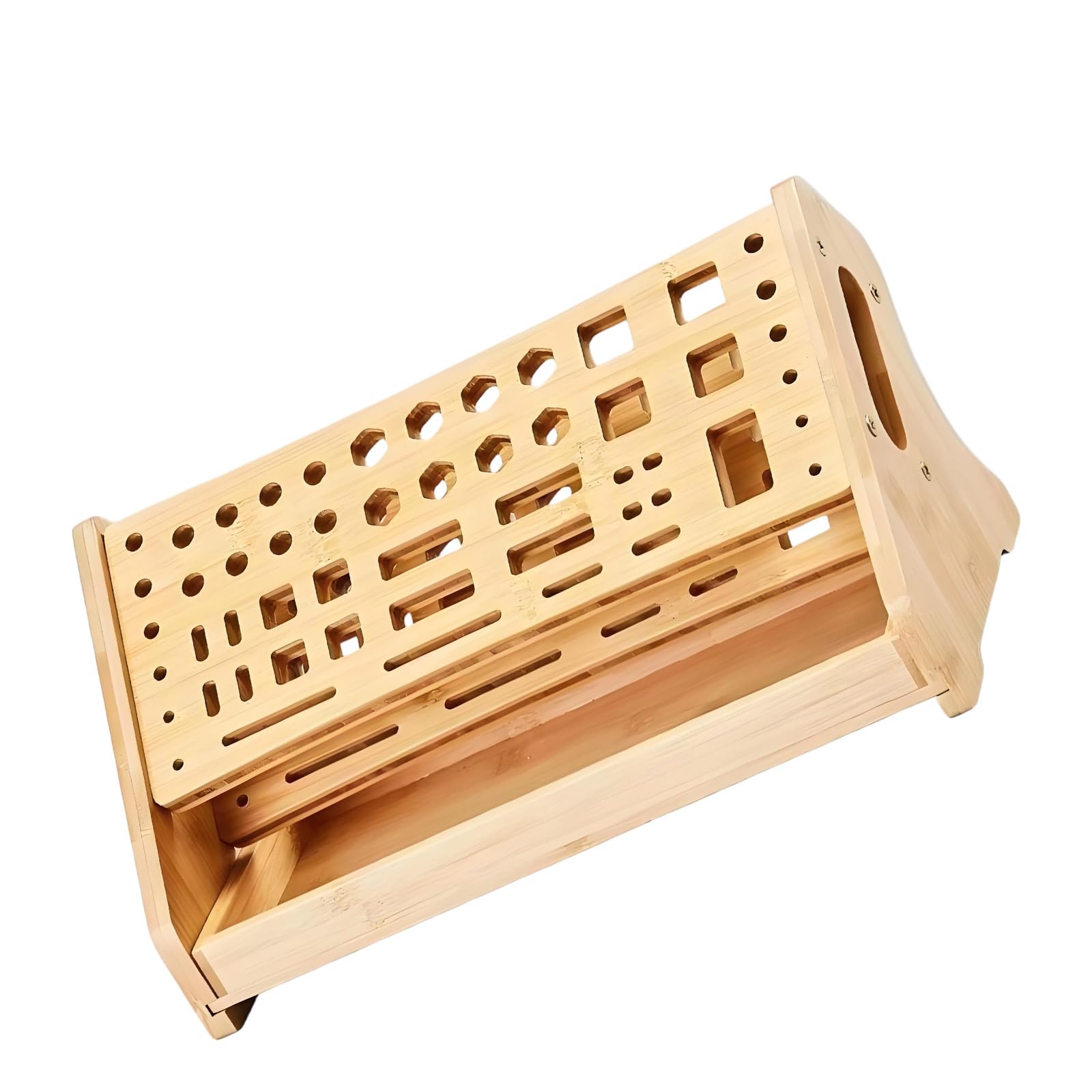 carotoe Wood Shelf Without Tools Required Quick Setup in 30 Seconds Compact 31X17X16.5Cm for Desktop Kitchen Counter Camping Portable Lightweight Multipurpose Us Multi Purpose Shelf