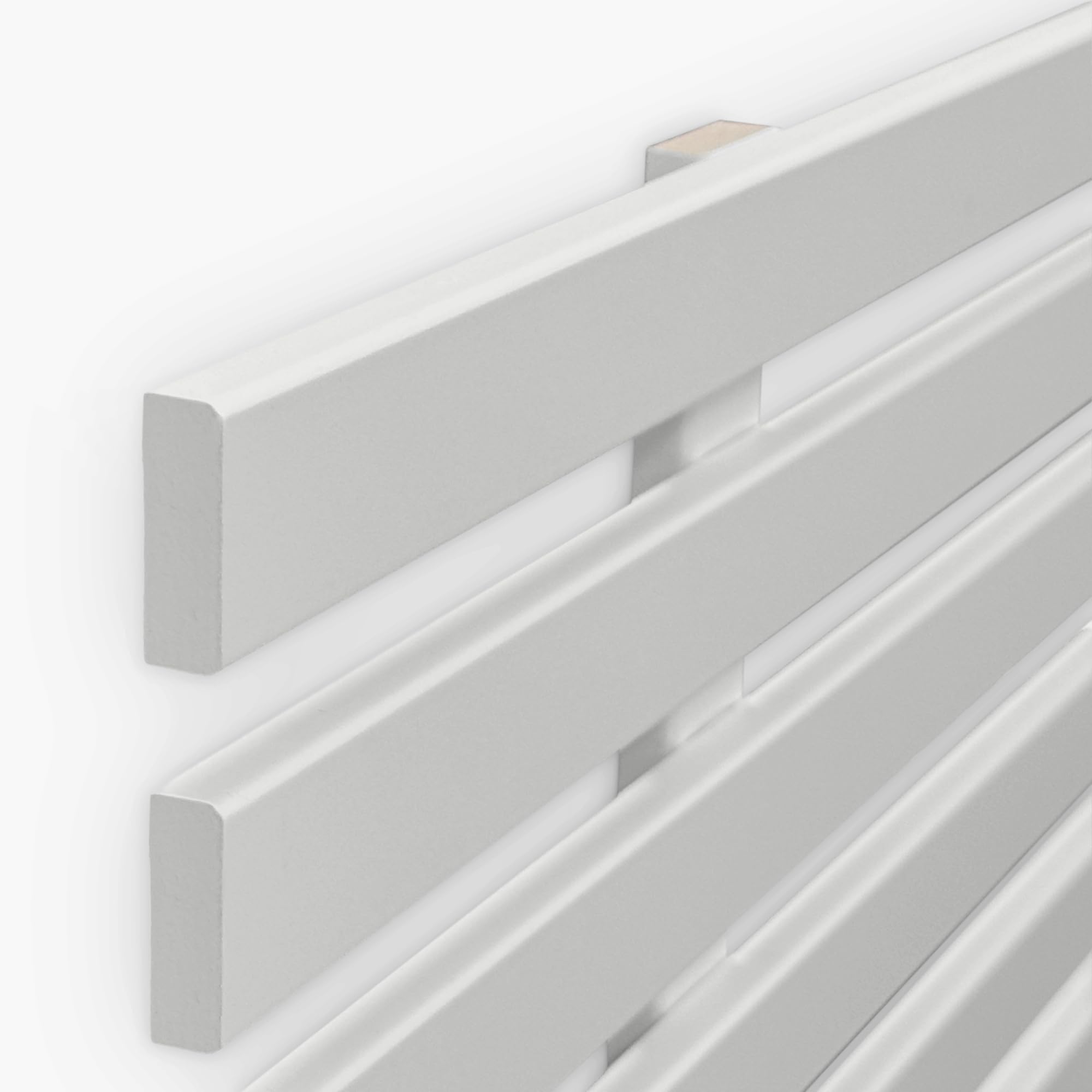 DHOME Testiera in legno riciclato DM Stile Pallet Letto Pallet Ferramenta inclusa (160cm, Stile Giapponese, Solido Bianco)