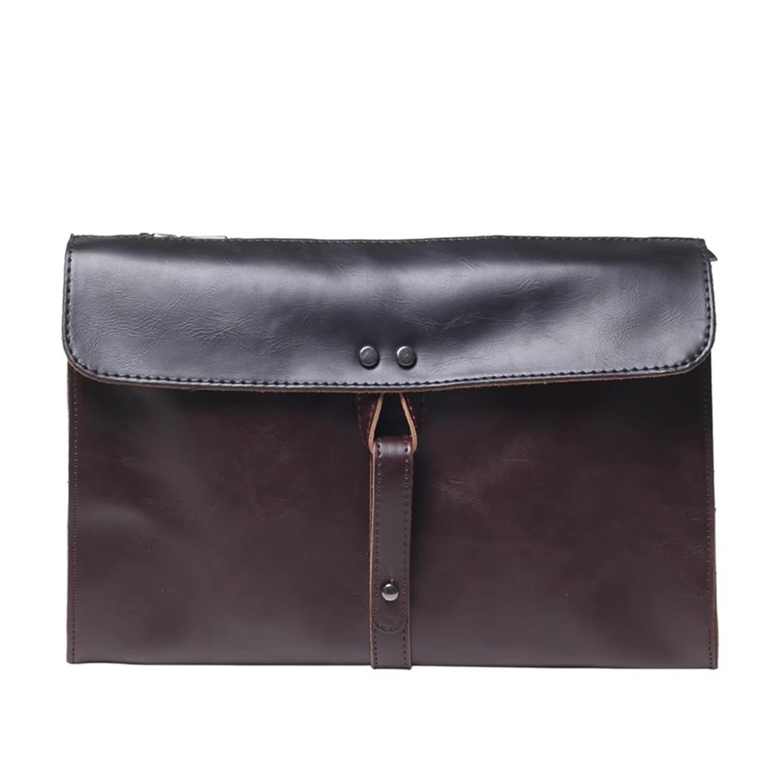 Pochette da Uomo Pochette da uomo Retro Clash Color Borsa a tracolla File Slant Crossbody Borsa da polso Borsa da Polso da Uomo