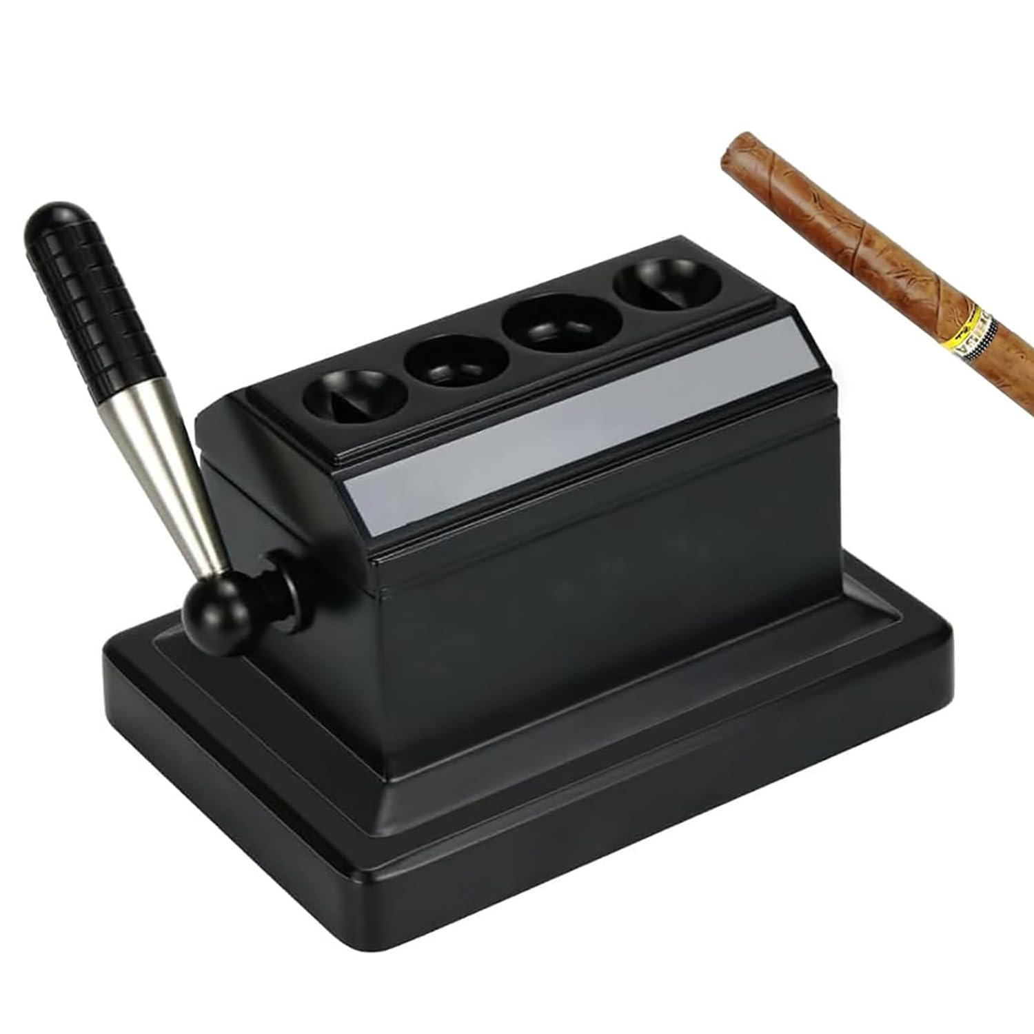 COYEUX Tisch-Zigarrenschneider, Zigarrenschneider-Guillotine, für Ringstärke 52 und 60, 2-Loch-Flachschnitt und 2-Loch-V-Schnitt, als Geschenk für Ehemann, Vater, Freunde