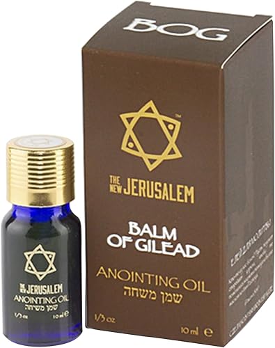 Aceite de unción de bálsamo de Galaad de Israel, botellas de aceites espirituales sagrados de Jerusalén bendecidas, hechas a mano con ingredientes