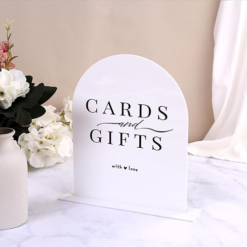 Miniatura 74 de UNIQOOO Paquete de 10 letreros de mesa de acrílico esmerilado de 8 x 10 pulgadas para boda con soportes, 1/8 pulgadas de grosor, hoja de letrero