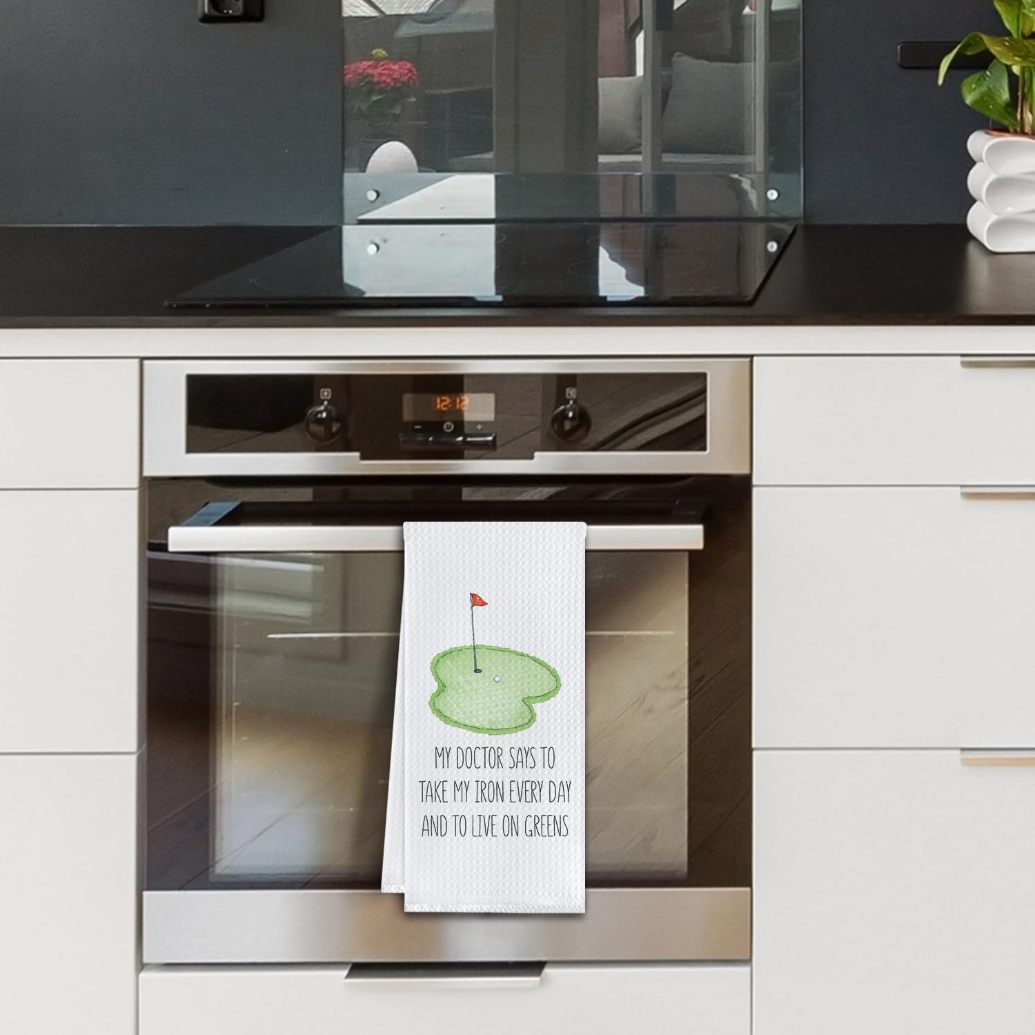 Funny Golf Gifts Kitchen Towels, Gifts for Men Women Golfers Dish Tea Towels for Kitchen Decor, Gift for Golf Lovers Decorative Hand Towel for Bathroom, 16x24 Inch - Image 5