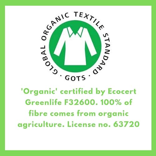 Miniatura 8 de Baby Organic - Almohadillas secas grandes, 100% algodón, cuadrados para el cuidado del bebé (orgánico, 360 unidades)