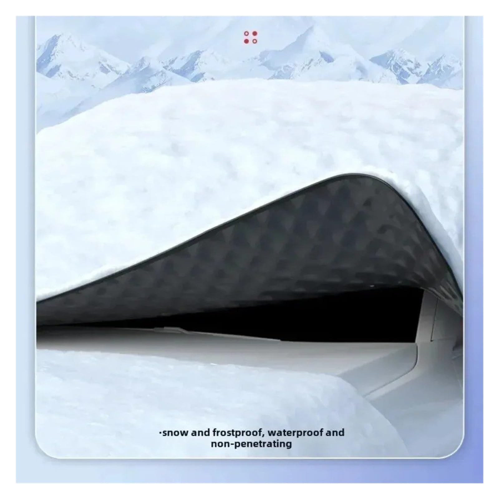 Cubierta de nieve para parabrisas, 1 unidad, cubierta de nieve para parabrisas de coche, cubierta de nieve para invierno al aire libre, impermeable, visera contra el hielo, protección contra el hielo