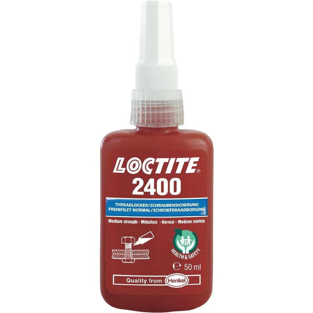 Henkel 2400/50 Loctite Salud y Seguridad Threadlocker, fuerza media, 50 ml)