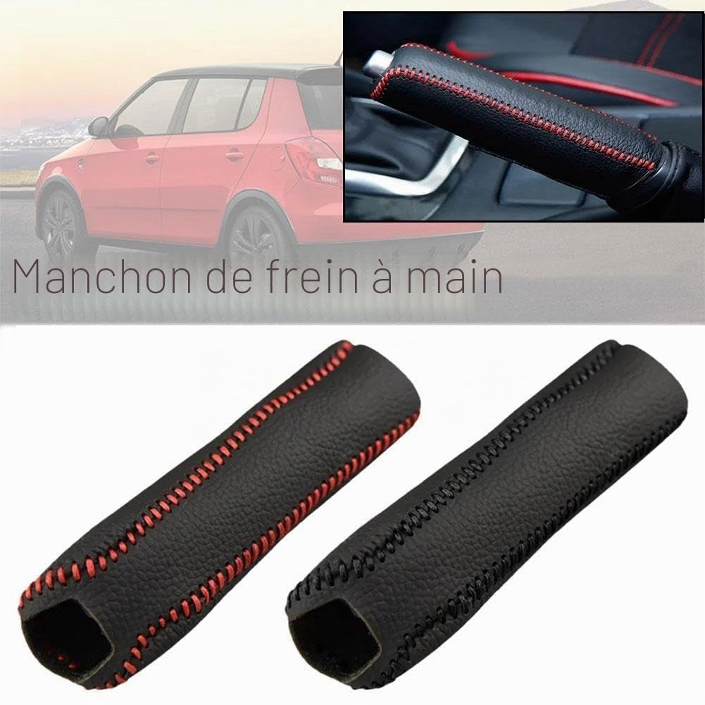 Housse de frein à main pour engrenage automobile - Frein à main manuel - Décoration intérieure de la tête de boîte - Manchon Ha Gear Accessoires de voiture X9W7 Frein à main