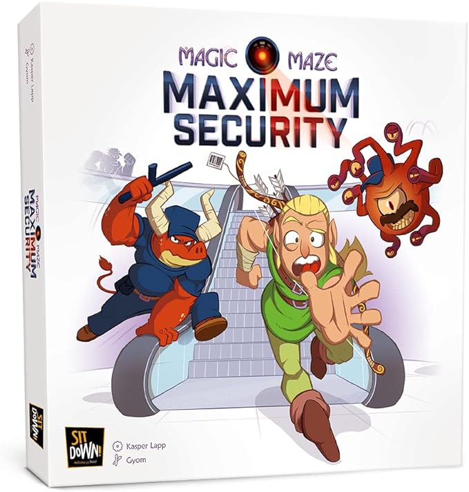 What is Spellcasters Chronicles? 7 61ZyBhjGkGL. AC SX679 Sit Down! Magic Maze: Maximum Security, Strategy Board Game, Customize Your Magic Maze Experience, For 1 to 8 Players, Ages 8 and up