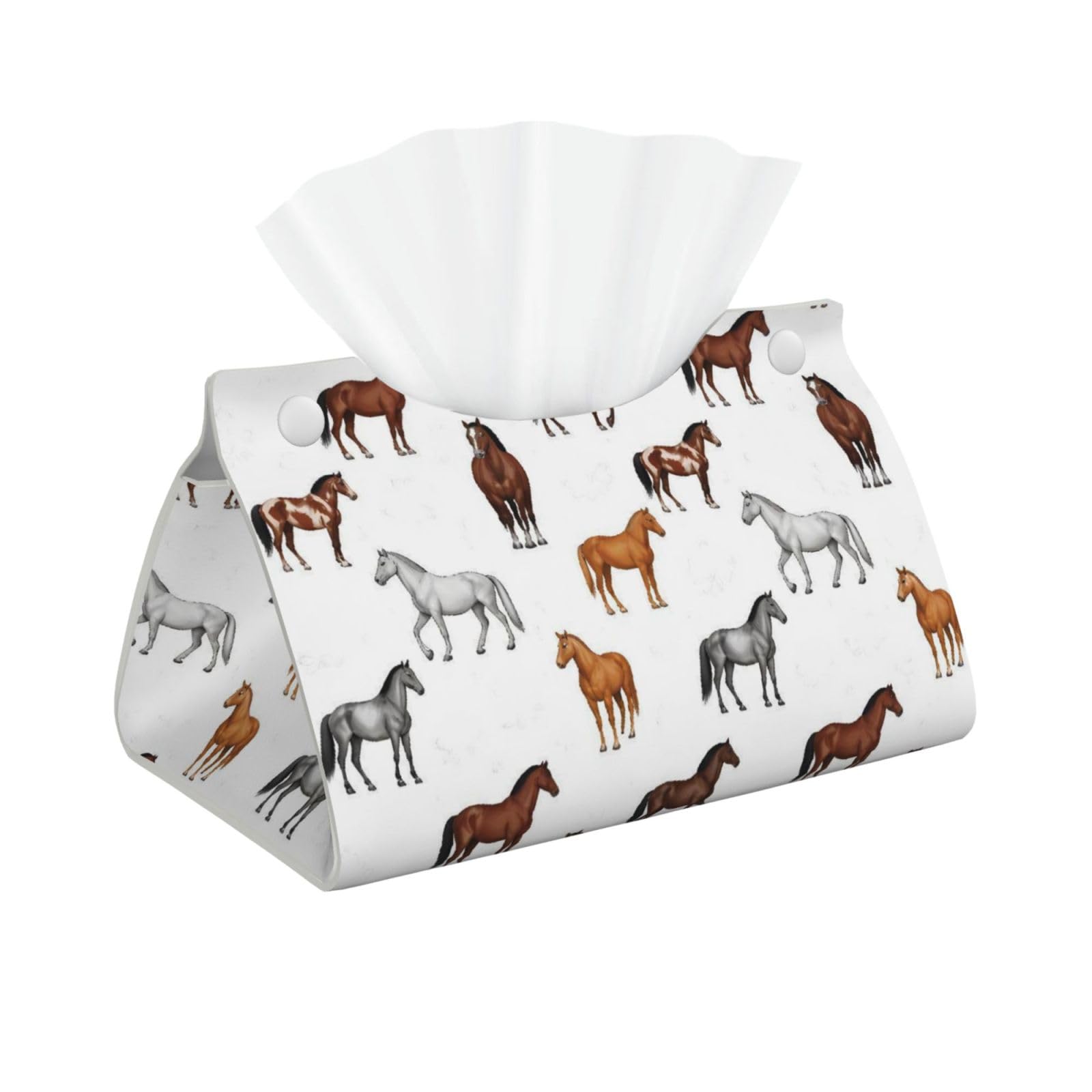Horse Gifts Long Tissue Box Cover Holder Home Decor Aesthetic 7.87'' x 5.12'' x 0.98''