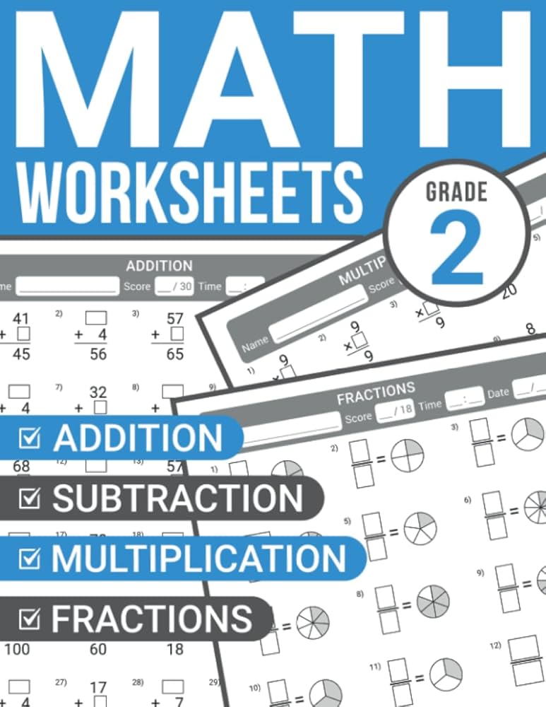 2nd-grade-math-worksheets-addition-subtraction-multiplication-and-fractions-exercises-for-kids-ages-6-8-books-nermilio-9798361490974-amazon-com-books for Free Printable Math Sheets For 6th Graders 2nd Grade Math Worksheets: Addition, Subtraction, Multiplication, and Fractions Exercises for Kids Ages 6-8: Books, Nermilio: 9798361490974: Amazon.com: Books for Free Printable Math Sheets For 6th Graders