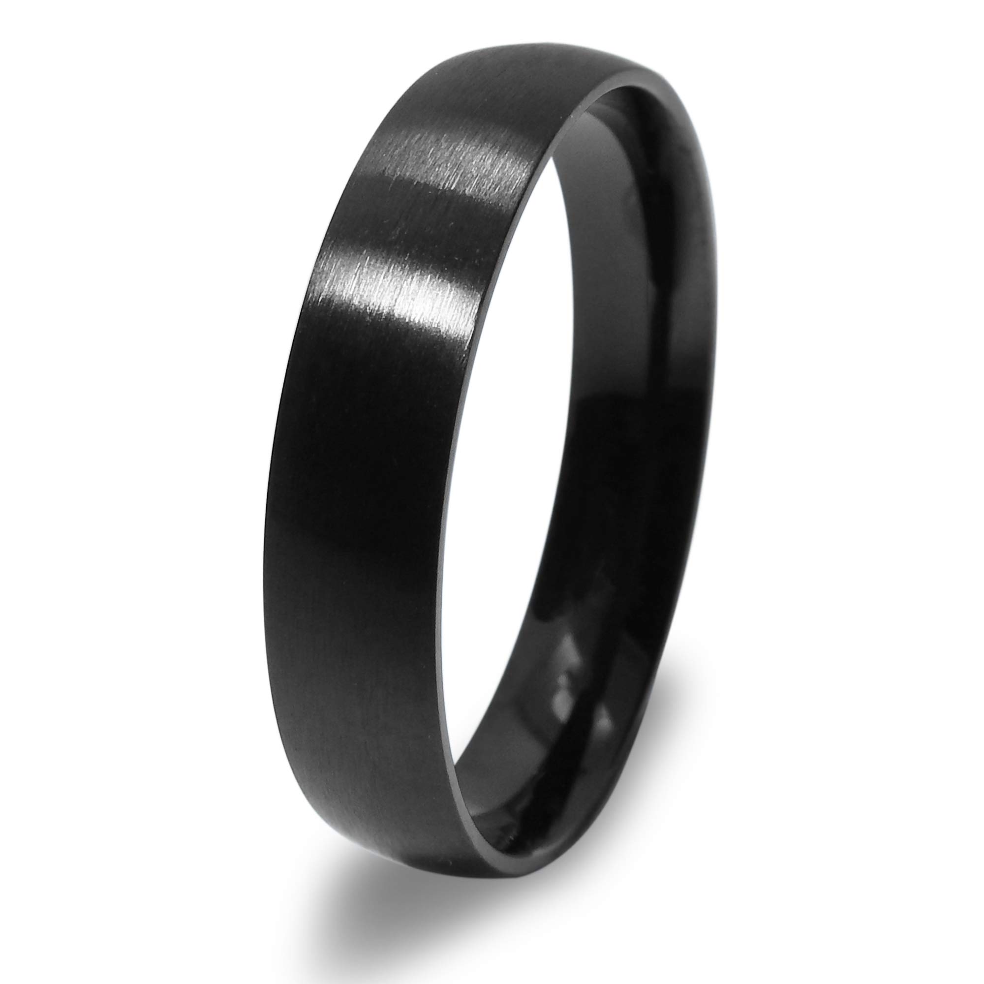 EverstoneWedding Ring Women Titanium Rings for Men Women Dome Comfort Fit 3mm Size 3.5-11.25